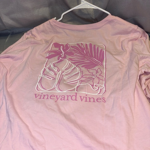 Vineyard Vines Light Pink Logo Tee - Picture 2 of 4